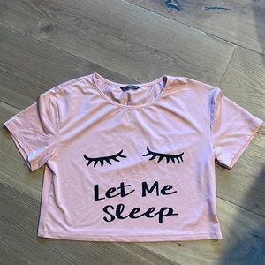 Let me sleep pajama top